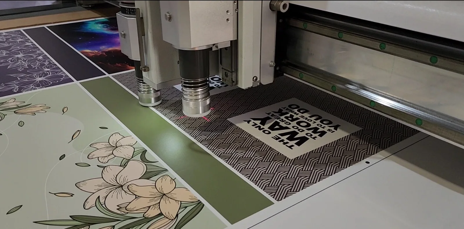 Oscillating router for cutting high tensile substrates