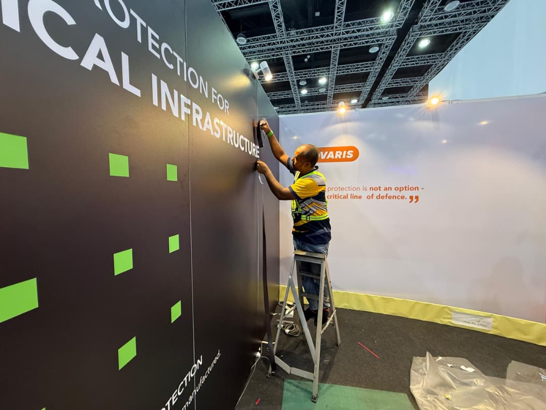 Event booth installation