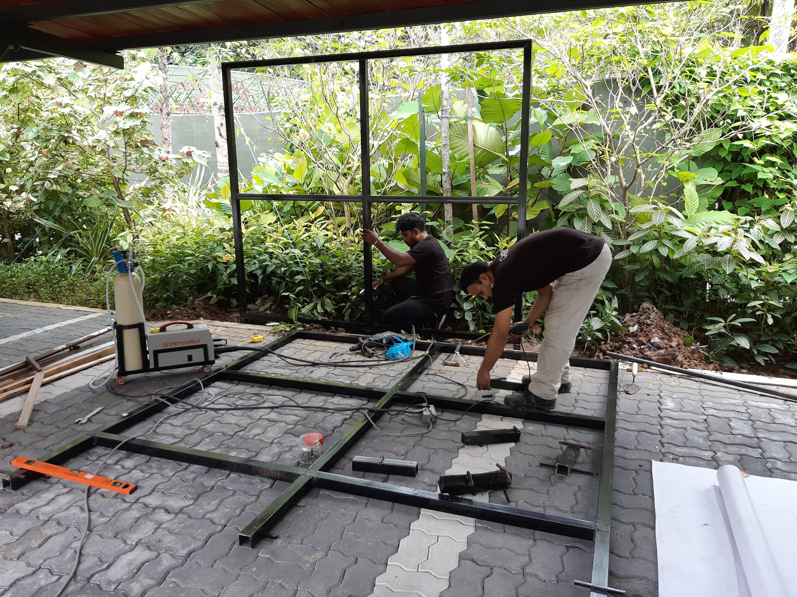 Metal works installation